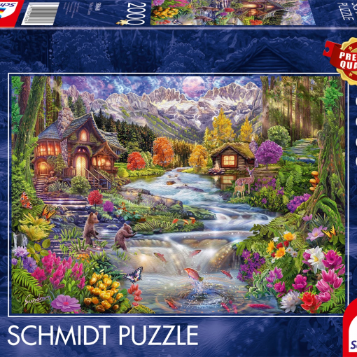 PUZZLE IDILLIO FLUVIALE IN MONTAGNA 2000 PZ - SCHMIDT