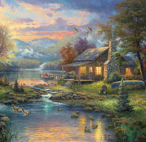 Alternative view of PUZZLE NATURA PARADISIACA 500 PZ - SCHMIDT