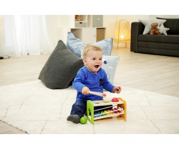 XYLOPHON IN LEGNO CON GIOCO DI PALLE - EICHHORN - immagine 4