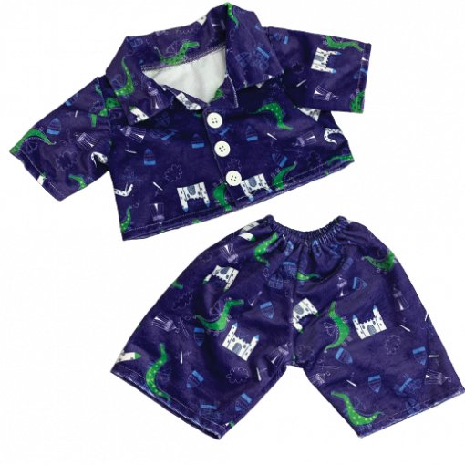 CRAZY FOR CASTLE PJ'S OUTFIT - 40CM - MAKE A TEDDY