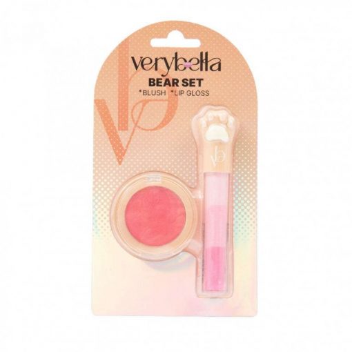 SET BEAR BLUSH + LIP GLOSS - VERY BELLA