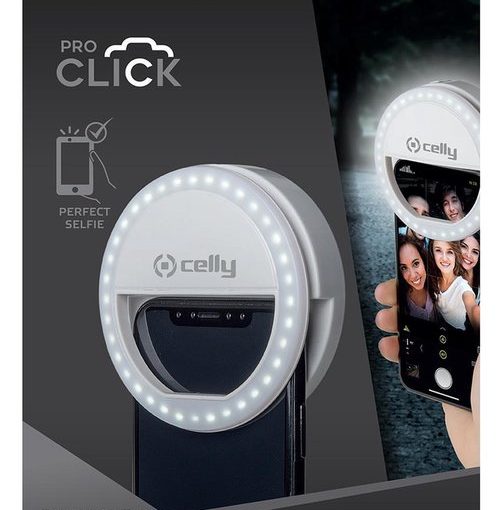 Alternative view of UNIVERSAL SELFIE FLASH LIGHT PROFESSIONAL WHITE - CELLY
