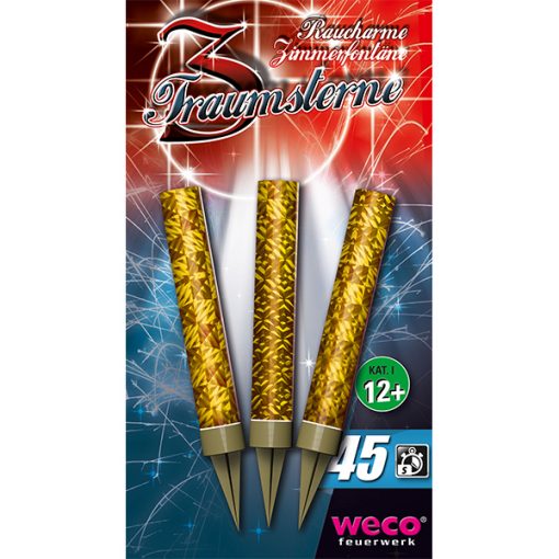 3 CANDELE SCINTILLE GOLD - WECO