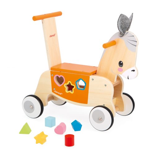 Alternative view of 🟡 ASINELLO PRIMI PASSI CAVALCABILE IN LEGNO - JANOD - BESTSELLER