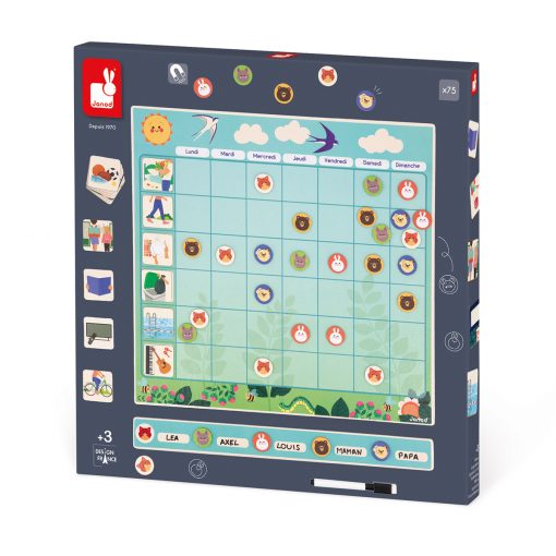 🟡 PLANNER DI FAMIGLIA IN LEGNO - JANOD -  FR -BESTSELLER