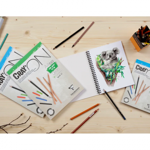 Alternative view of ALBUM DA DISEGNO BIANCO A5 DA 30 FOGLI - CLAIRE FONTAINE