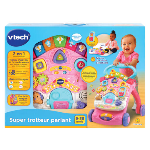Vtech - VTECH SUPER TROTTEUR 2-IN-1 ROSA - FRA