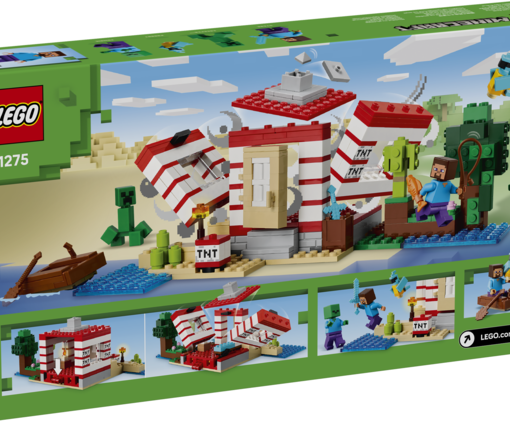 Alternative view of CASA NELLA GIUNGLA ESPLOSIVA - MINECRAFT 21275 - LEGO