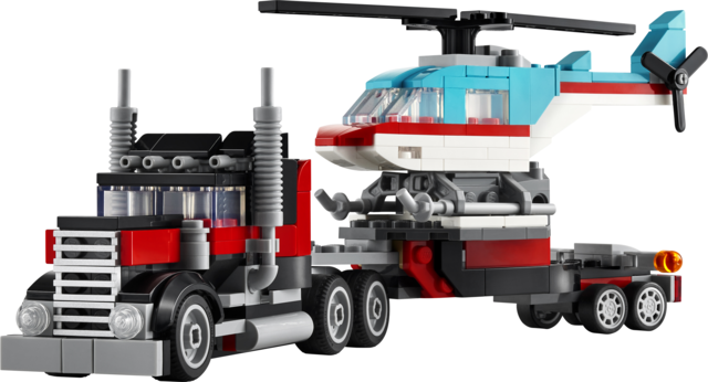 AUTOCARRO CON ELICOTTERO CREATOR 31146 - LEGO - immagine 3