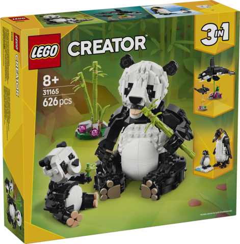 ANIMALI SELVATICI FAMIGLIA DI PANDA - CREATOR 31165 - LEGO