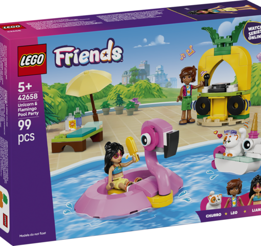 POOL PARTY CON UNICORNO E FENICOTTERO - FRIENDS 42658 - LEGO