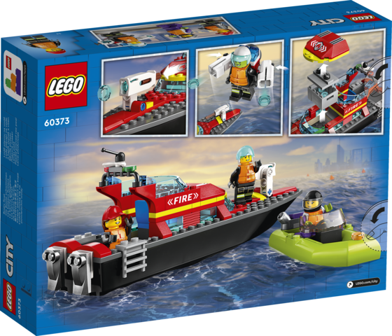 BARCA DI SOCCORSO ANTINCENDIO - CITY FIRE 60373 - LEGO - immagine 2