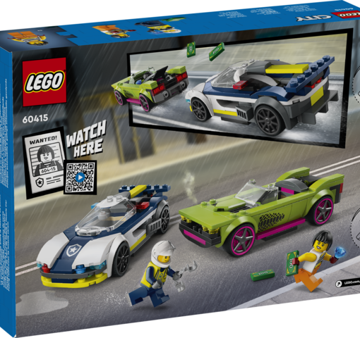 Alternative view of INSEGUIMENTO MACCHINA DA CORSA - CITY POLICE 60415 - LEGO