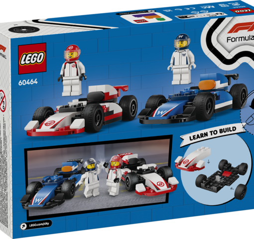 RACE CARS WILLIAMS & HAAS  - CITY F1 60464 - LEGO