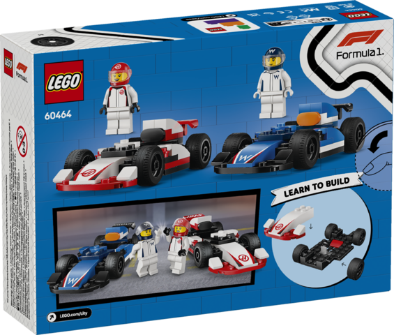 RACE CARS WILLIAMS & HAAS - CITY F1 60464 - LEGO