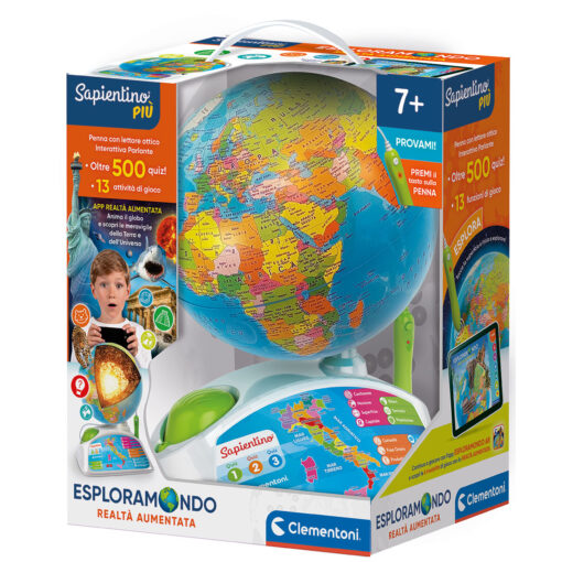 Clementoni - ESPLORAMONDO REALTÀ – GLOBO INTERATTIVO – CLEMENTONI - ITA