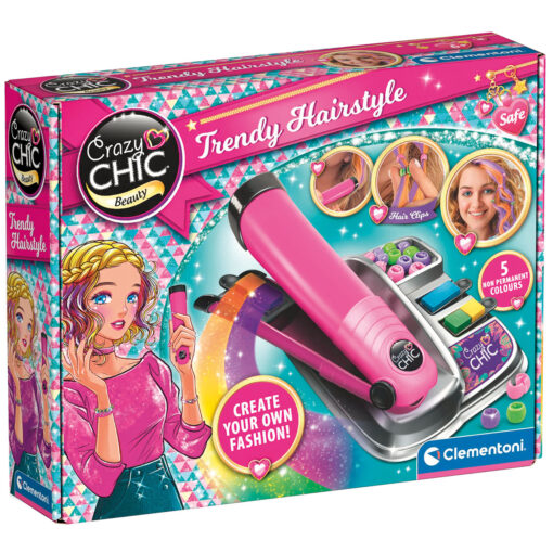 Clementoni - PARRUCCHIERE COLORATO CRAZY CHIC – CLEMENTONI