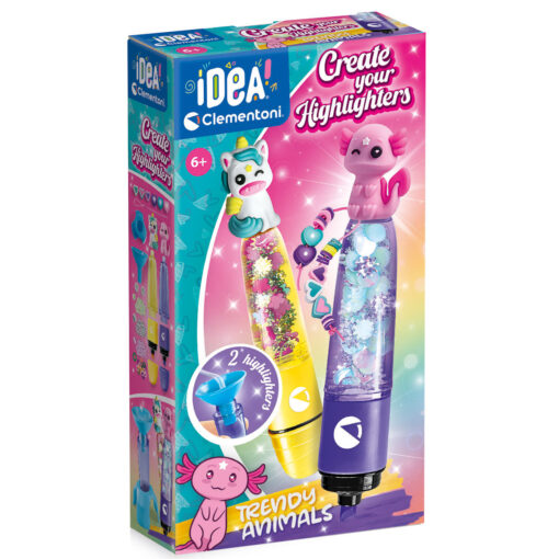 Clementoni - IL TUO SET DI EVIDENZIATORI – ANIMALI DI TENDENZA – CLEMENTONI