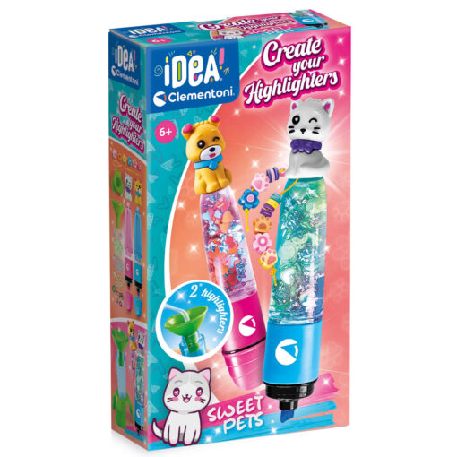 Clementoni - IL TUO SET DI EVIDENZIATORI – ANIMALI DOMESTICI – CLEMENTONI