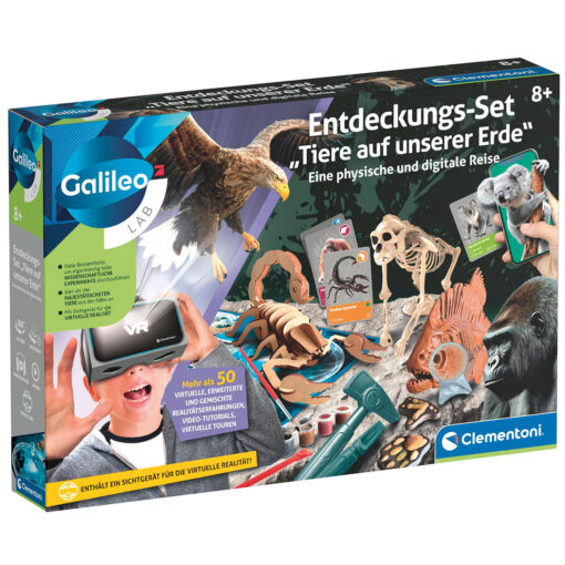 Clementoni - DISCOVERY SET ANIMALI SULLA NOSTRA TERRA – CLEMENTONI - DEU