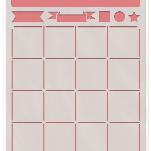 ALADINE - CALENDARIO STENCIL BULLET JOURNAL - F/ML