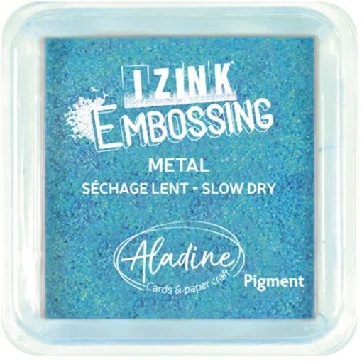 ALADINE - ENCREUR IZINK EMBOSSING M METALLO AZZURRO CHIARO - F/ML