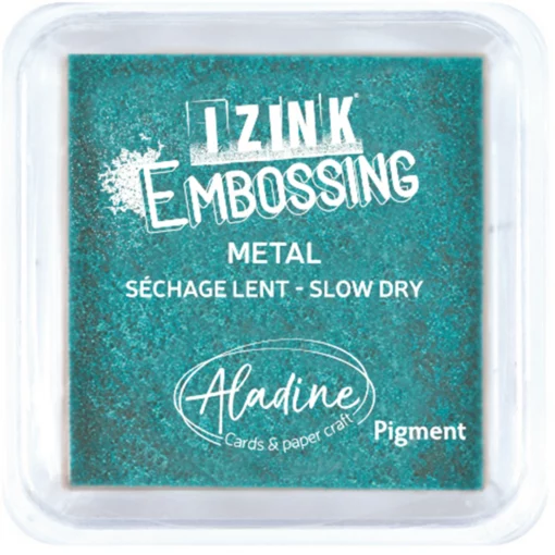 ALADINE - ENCREUR IZINK EMBOSSING M METALLO VERDE CHIARO - F/ML