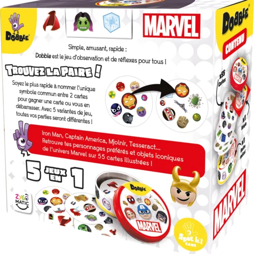 Alternative view of ZYGOMATIC - DOBBLE MARVEL EMOJI (MANICA ECO) (FR) - F