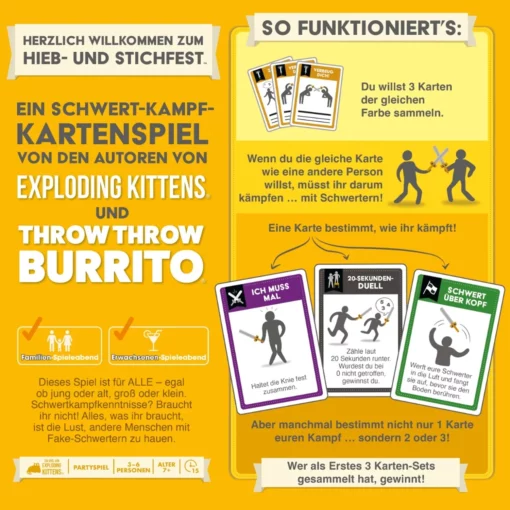 Alternative view of EXPLODING KITTENS - BENVENUTI ALL'HIEB UND STITFEST (DE) - D
