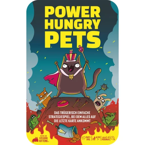 EXPLODING KITTENS - POWER HUNGRY PETS EDIZIONE IN LATTA (EN) - D