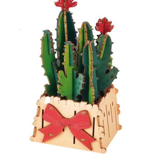 IR TOYS - PUZZLE 3D BOIS CACTUS 46 PEZZI - ML