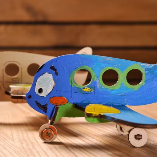 Alternative view of UGEARS - COLORAZIONE MODELLINO AEREO 15PZ (FR-DE-EN-POL-ES-UKR) - F/D/ML