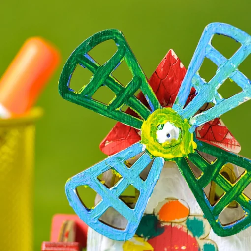 Alternative view of UGEARS - MODELLO DA COLORARE MULINO A VENTO 23PZ (FR-DE-EN-POL-ES-UKR) - F/D/ML