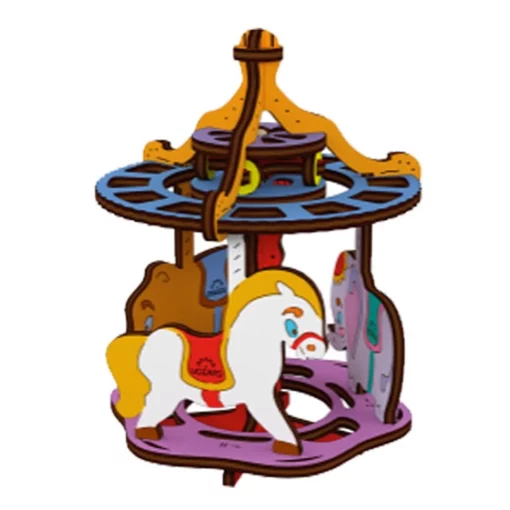 UGEARS - GIOSTRA DA COLORARE MODELLINO 23PZ (FR-DE-EN-POL-ES-UKR) - F/D/ML