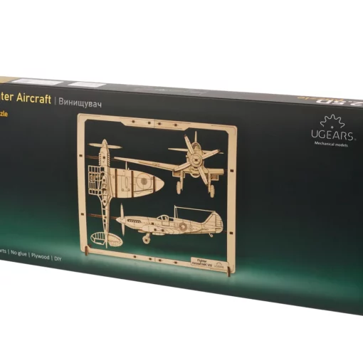 UGEARS - MODELLO 2.5D AEREO DA COMBATTIMENTO 47 ST. (FR-DE-EN-POL-ES-UKR) - F/D/ML