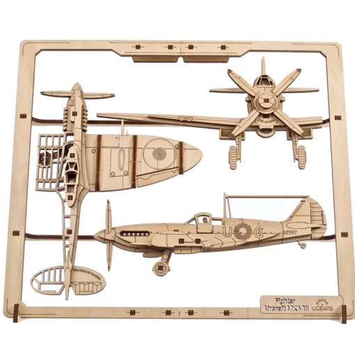 Alternative view of UGEARS - MODELLO 2.5D AEREO DA COMBATTIMENTO 47 ST. (FR-DE-EN-POL-ES-UKR) - F/D/ML